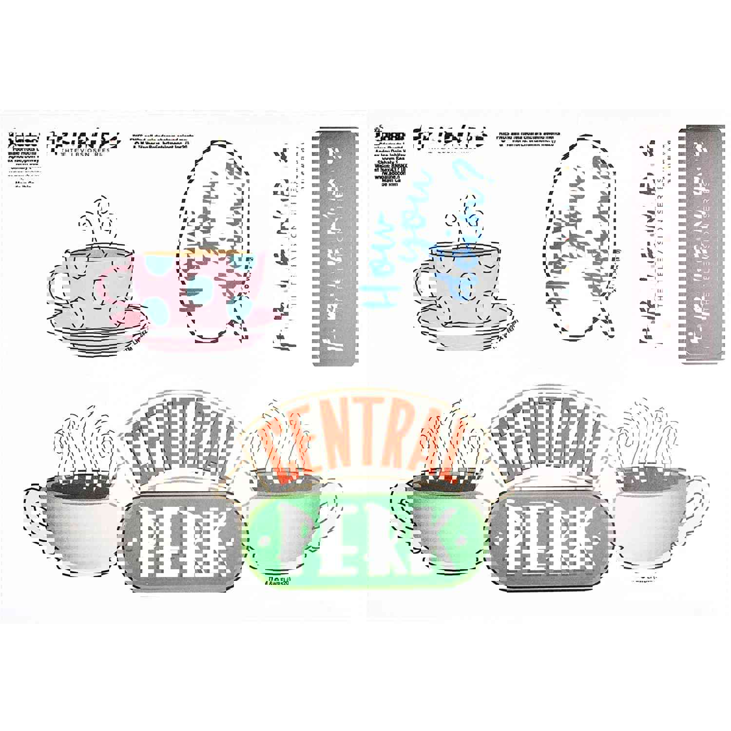 Friends TV Series Themed Waterproof Stickers