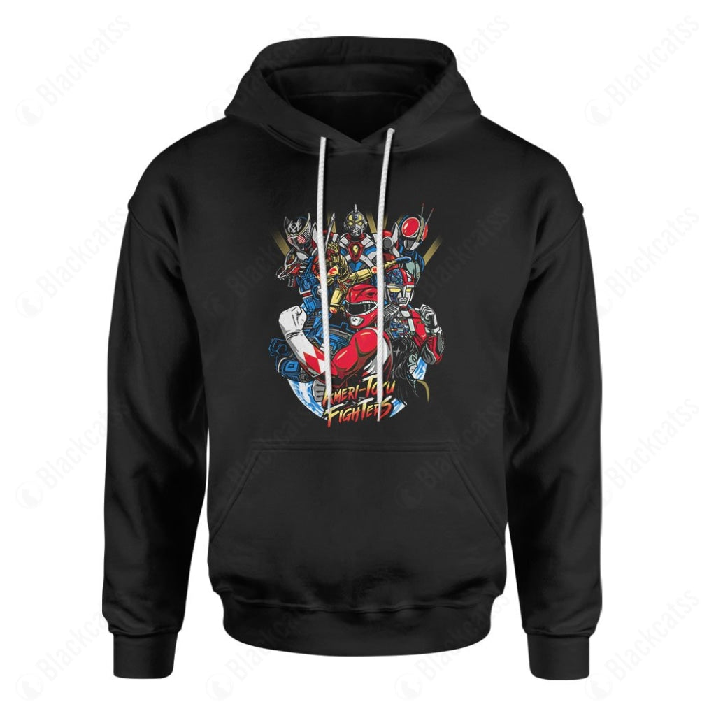 Ameri Toku Fighters Custom Graphic T-Shirt