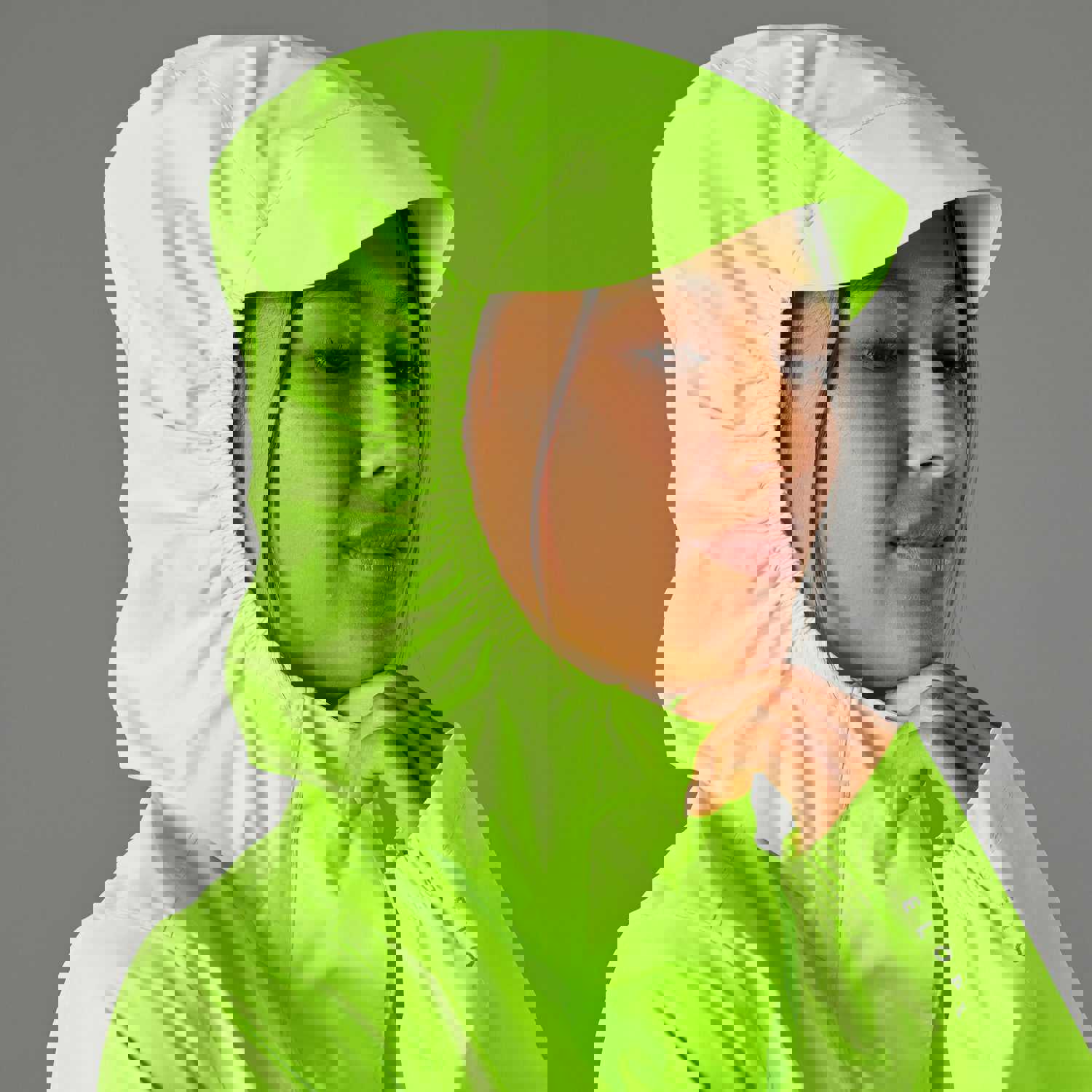 Btwin UC100 Women's High-Visibility, Waterproof Cycling Jacket