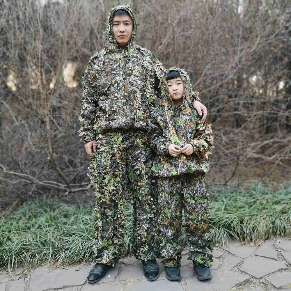 Unisex Camouflage Ghillie Suit for Outdoor Activities