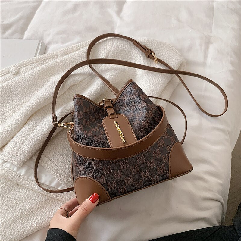 Kukombo Trendy Drawstring Bucket Bag for Women
