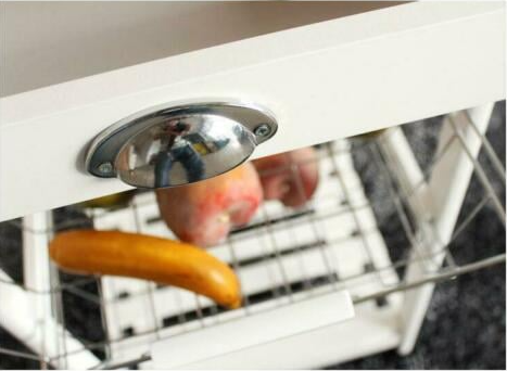 Stylish Rolling Kitchen Island with Storage and Wine Rack