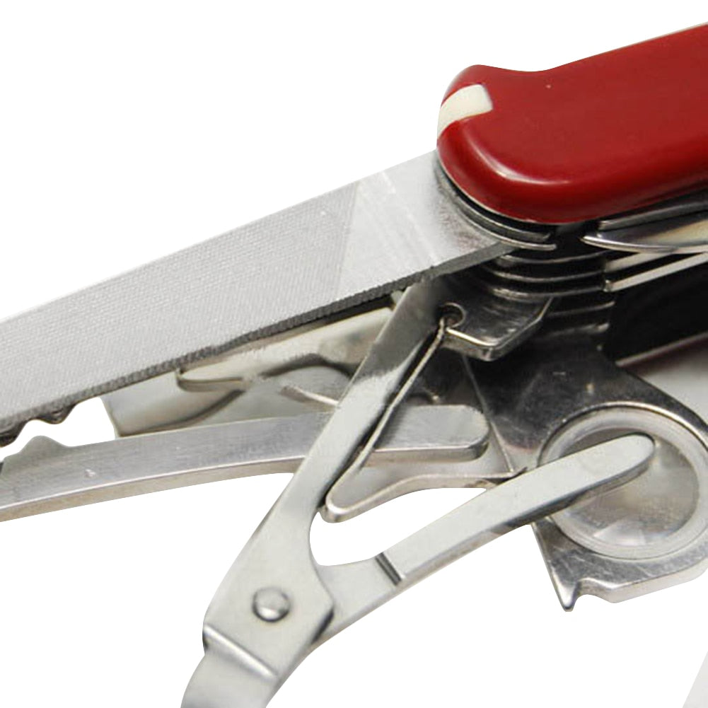 Swiss Tech 30-in-1 Multi-Tool Knife with Pliers, Ruler, Can Opener, and More