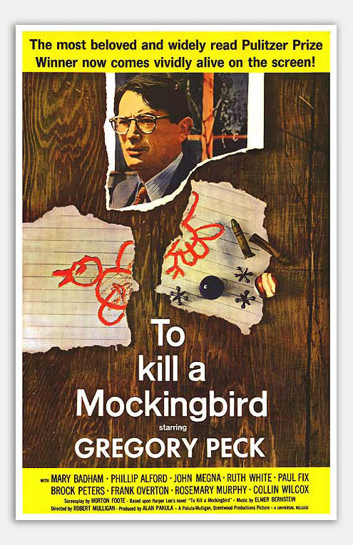 Vintage 1962 To Kill A Mockingbird Movie Poster - 11 x 17