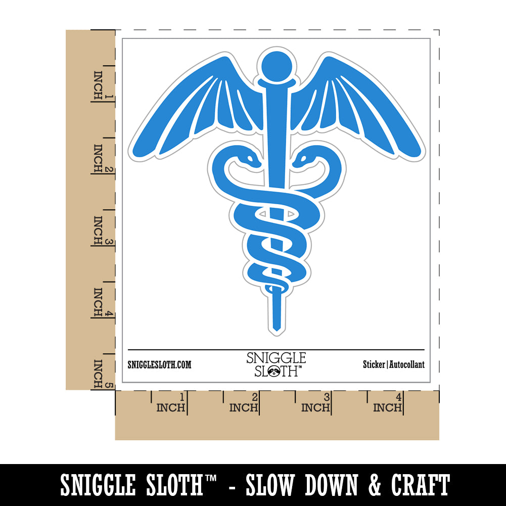 Caduceus Health Medical Symbol Sticker Set - 5 Pack