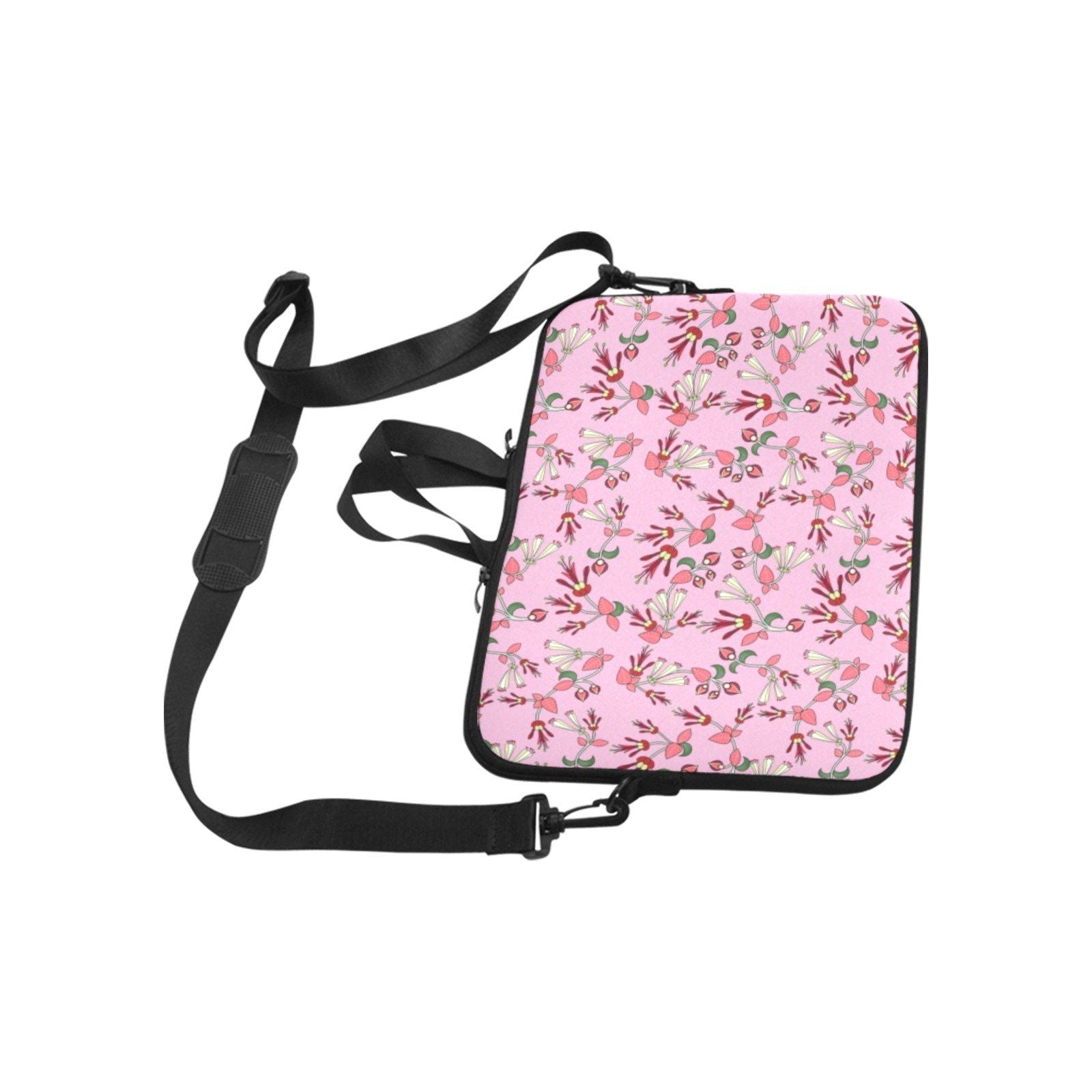 Hummingbird-Inspired Floral Laptop Handbag