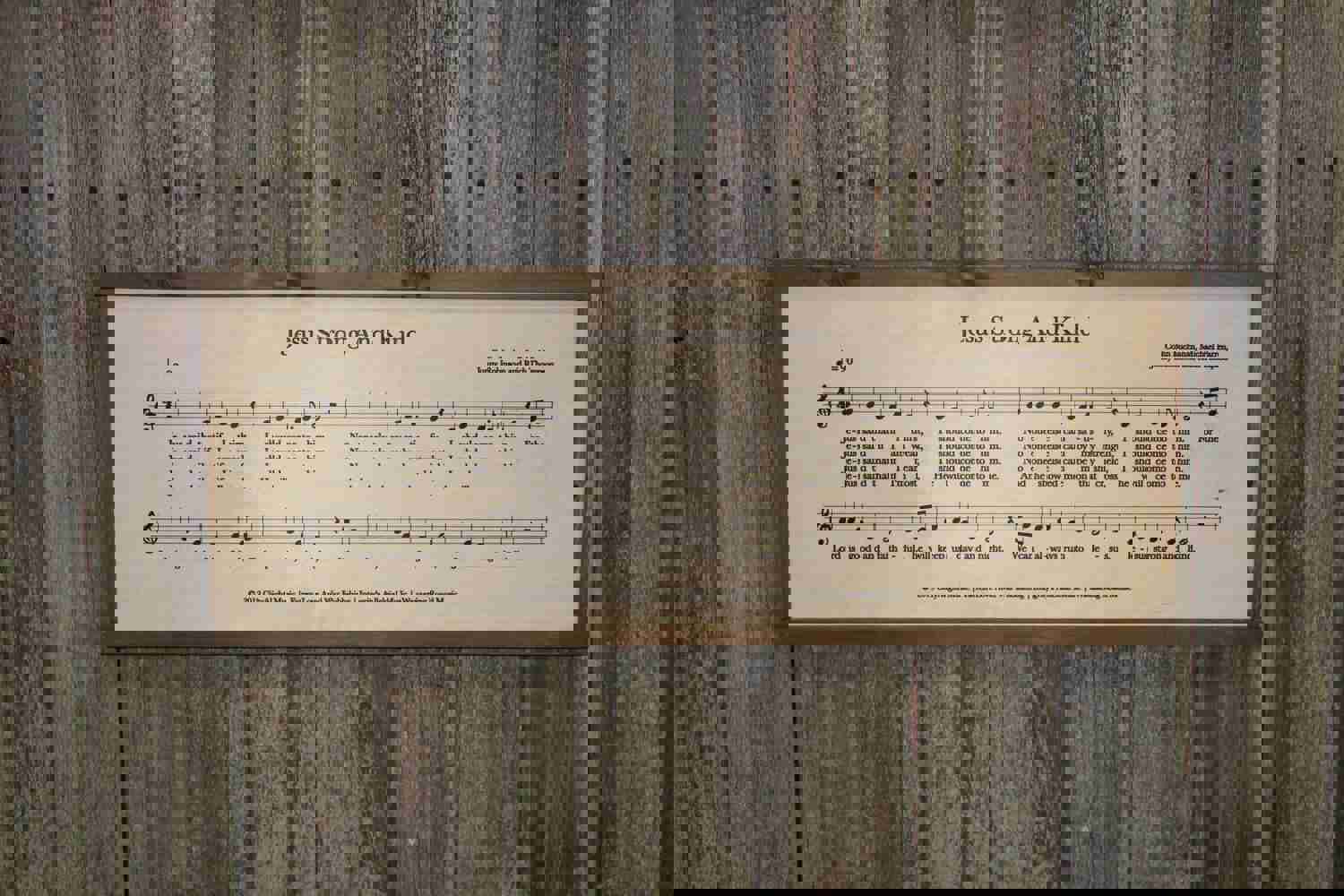 Custom Engraved Sheet Music Wood Sign, Shabby Chic Decor
