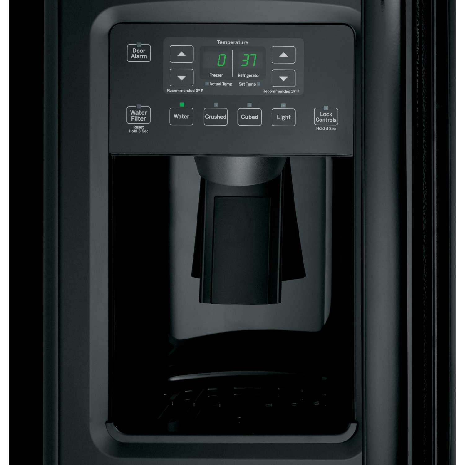 GE 23.2 cu. ft. Side-by-Side Refrigerator with External Ice and Water Dispenser
