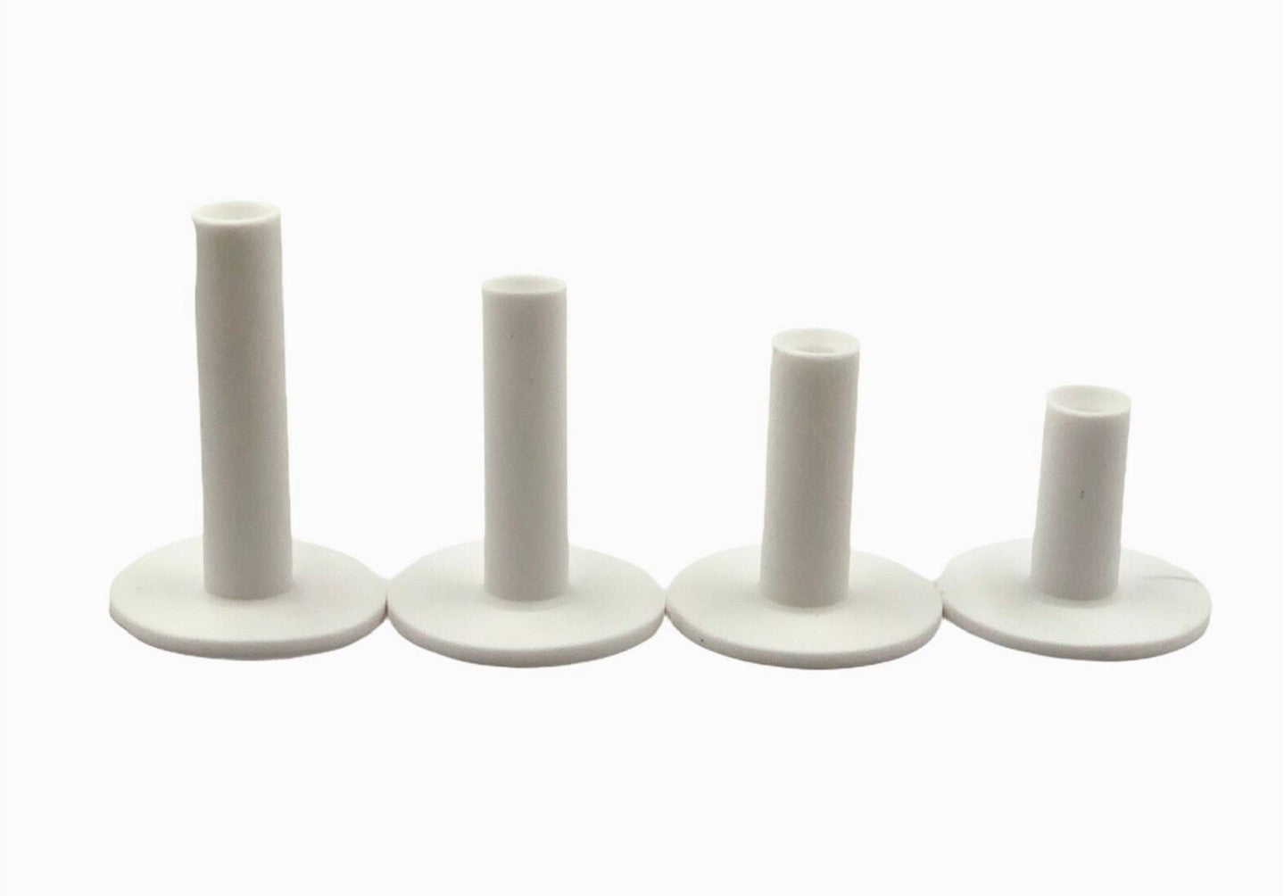 Premium Golf WRT-04 Rubber Tees Set, White, 4 Sizes for Indoor & Outdoor Practice