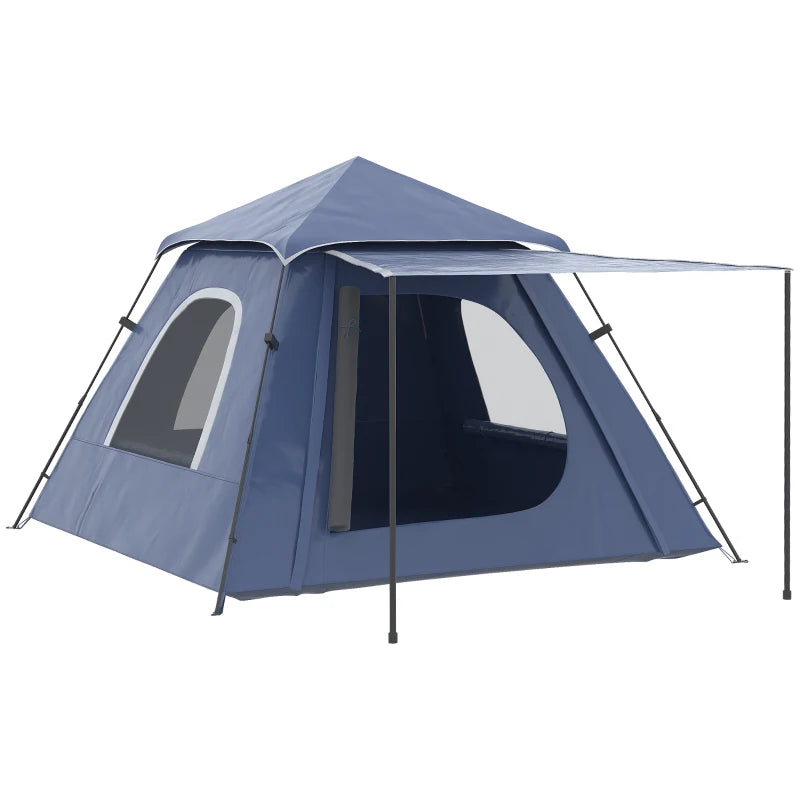 Outsunny 4-Person Waterproof and Sun-Blocking Camping Tent