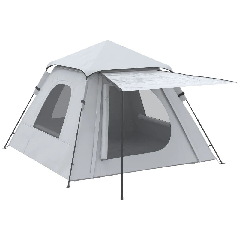 Outsunny 4-Person Waterproof and Sun-Blocking Camping Tent