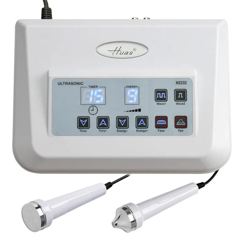 Dual-Function Ultrasonic Skincare Device for Women
