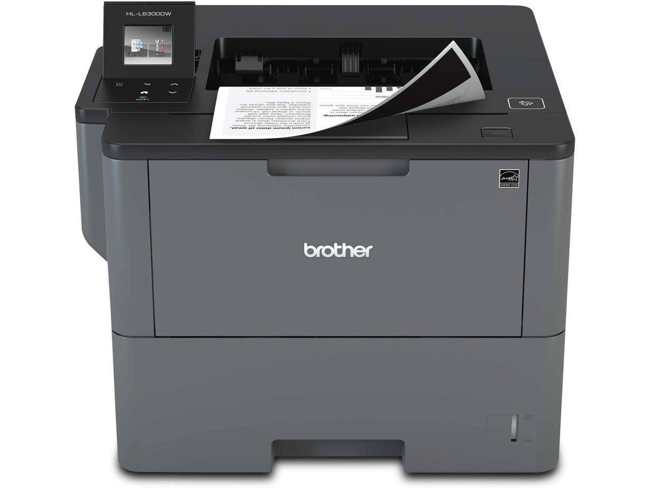 Brother HL-L6300DW Monochrome Laser Printer with Touchscreen, High-Yield Toner, and Cloud Printing