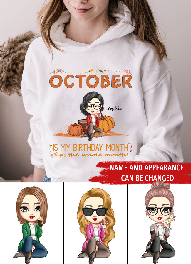 October Birthday Celebration Shirt for Women