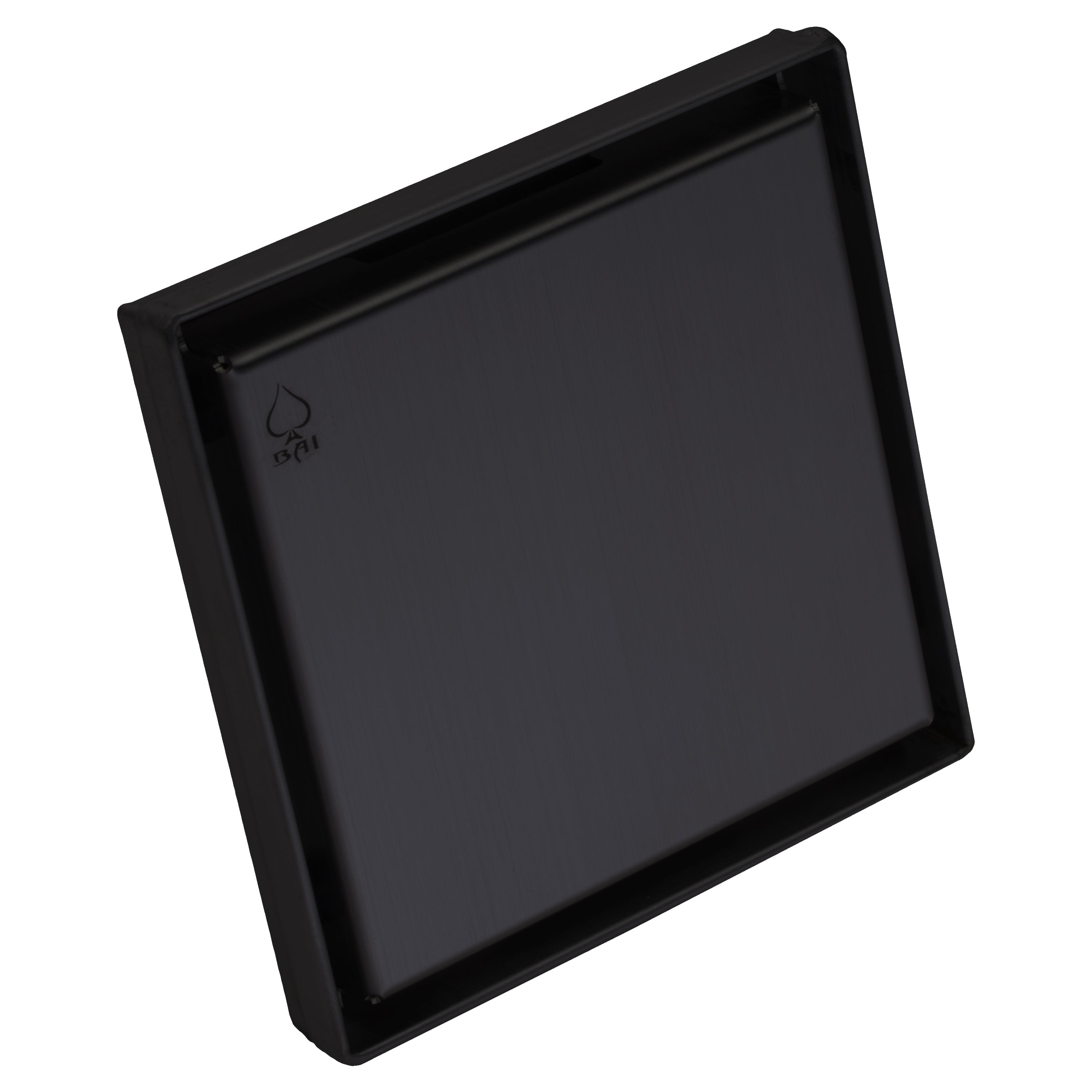 BAI 0506 Stainless Steel Square Shower Drain with Matte Black Finish