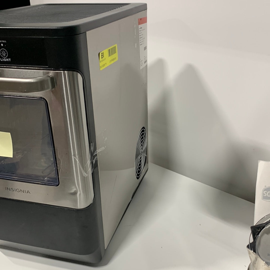 Refurbished Insignia Nugget Ice Maker, Auto Shut-Off, Stainless Steel