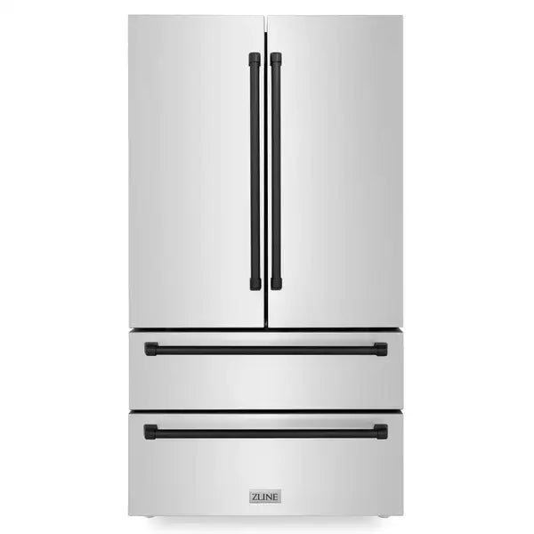 ZLINE 36" Autograph Edition French Door Refrigerator with Ice Maker