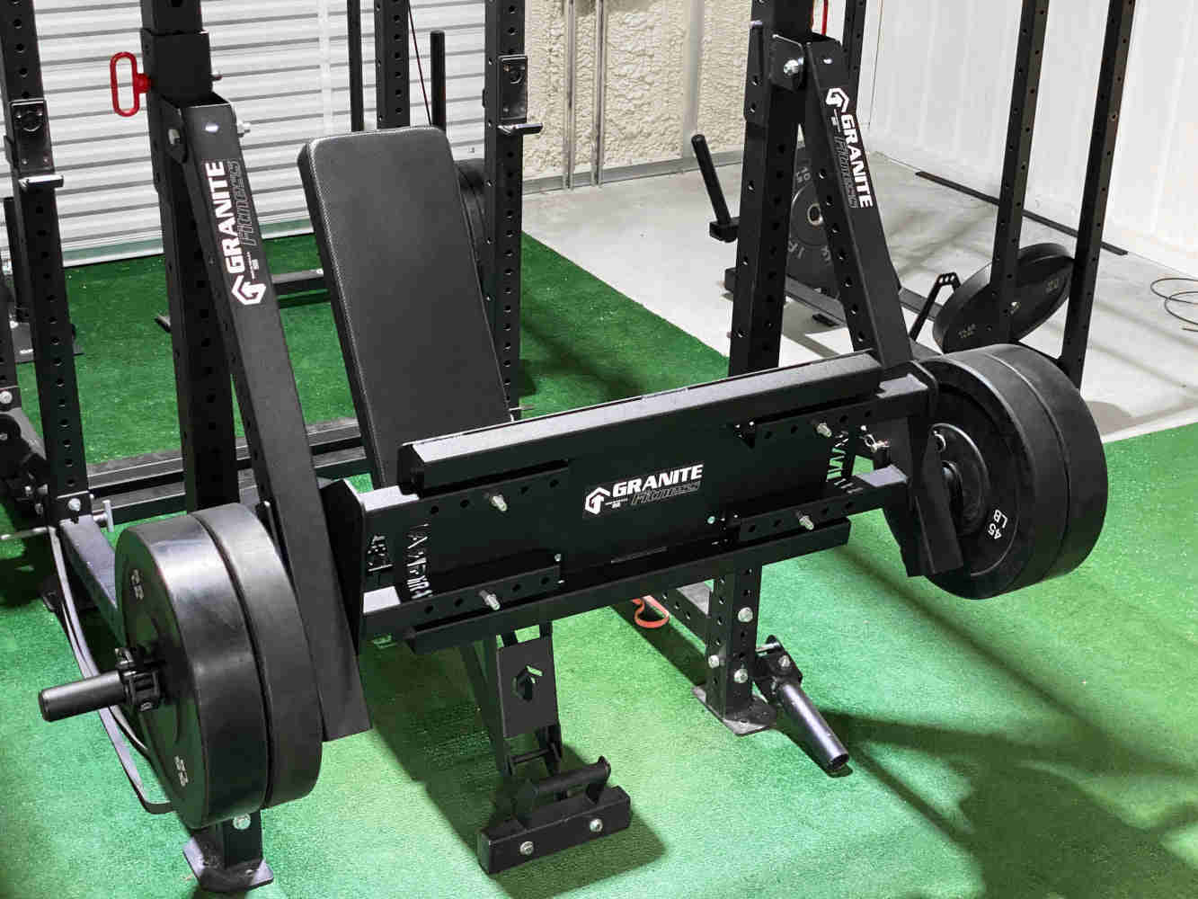 Granite Fitness Leg Press Add-on for 3x3 Lever Arms - 1 Pin Hole