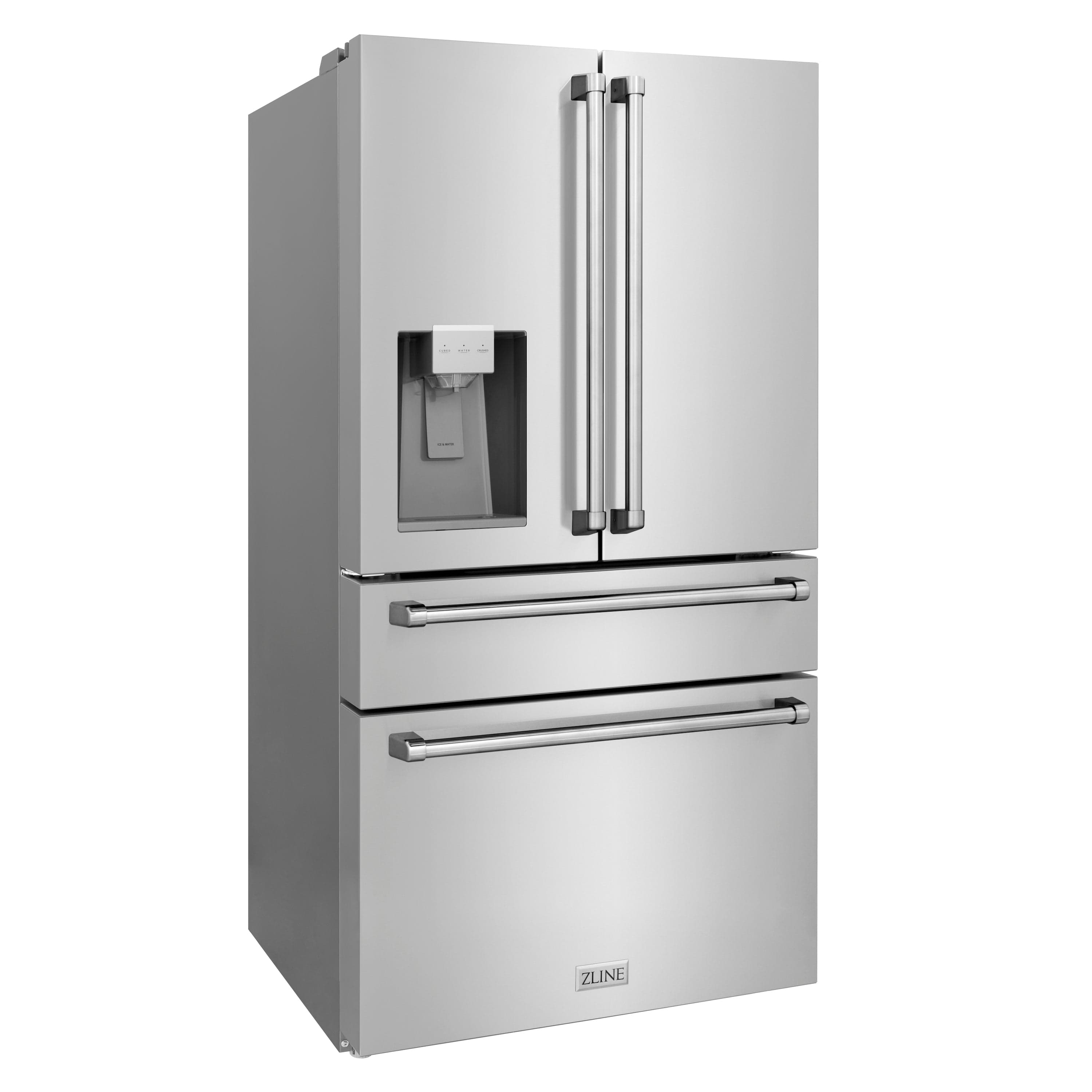ZLINE 36" French Door Refrigerator with Dispenser, Ice Maker, Stainless Steel