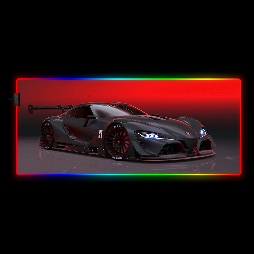 FT-1 Concept Car Design RGB Gaming Mouse Pad - M-XXL Size