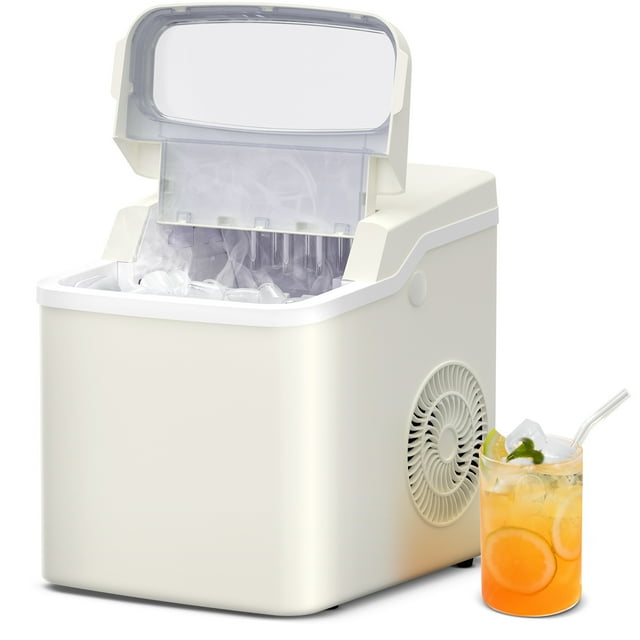 KISSAIR Compact Ice Maker - Efficient, Portable, and Stylish for Home & Office