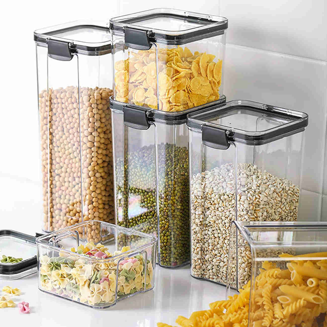 Stackable Transparent Japan Style Plastic Food Containers