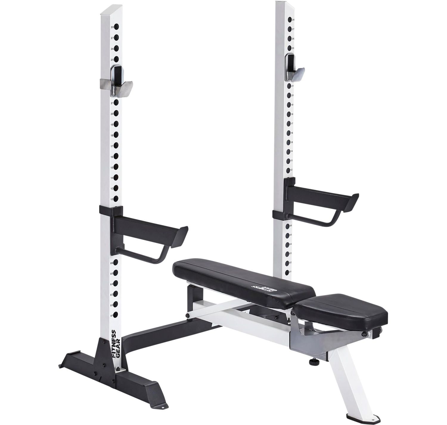 Olympic Weight Bench with Adjustable Backrest and J-hooks