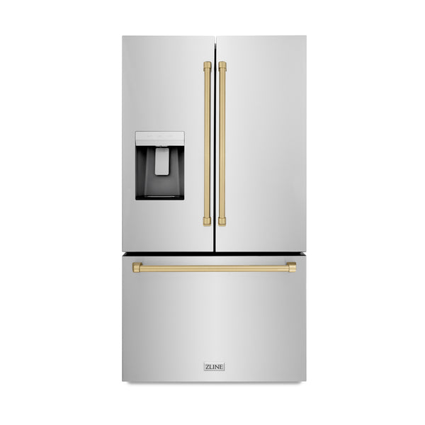 ZLINE Autograph Edition 36" French Door Refrigerator with External Water Dispenser