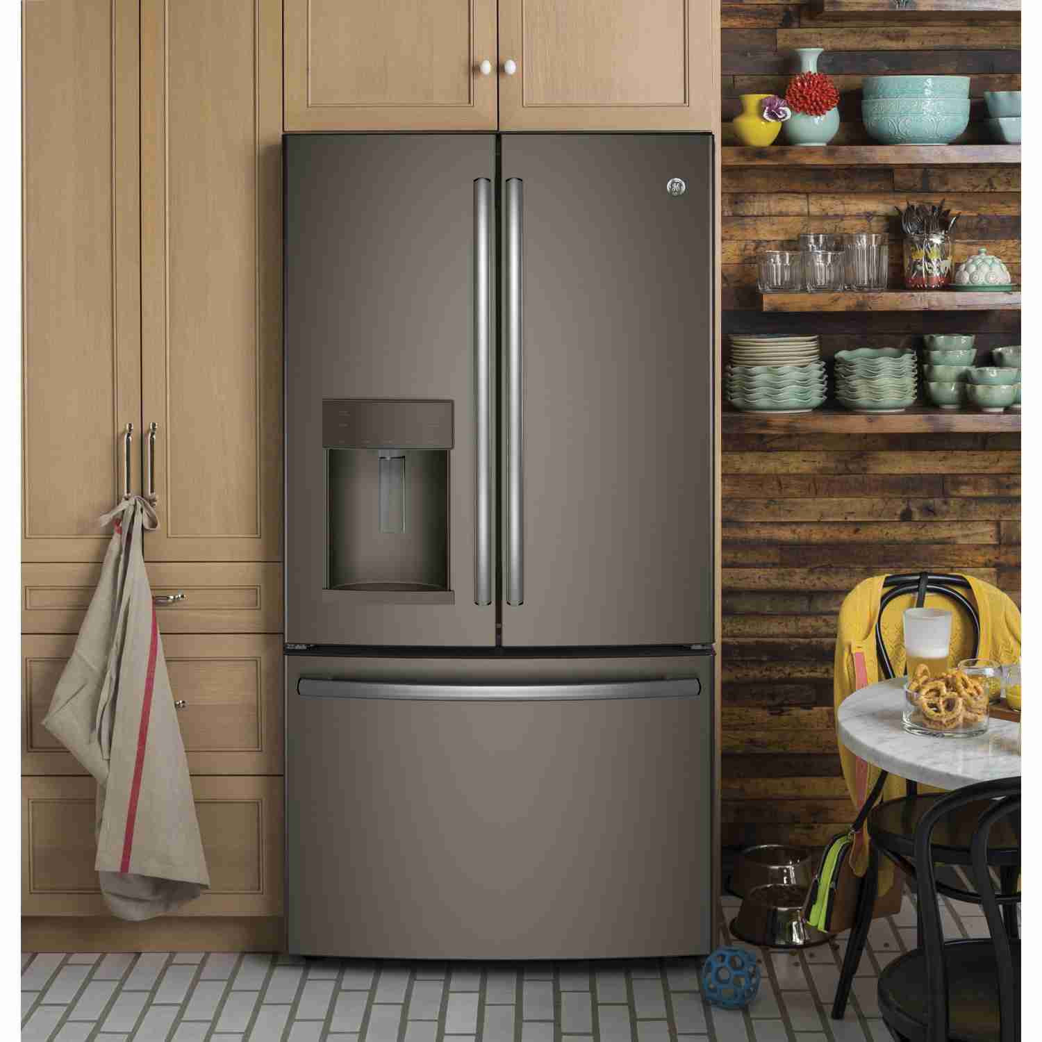GE 27.8 cu.ft. French-Door Refrigerator with Ice & Water Dispenser