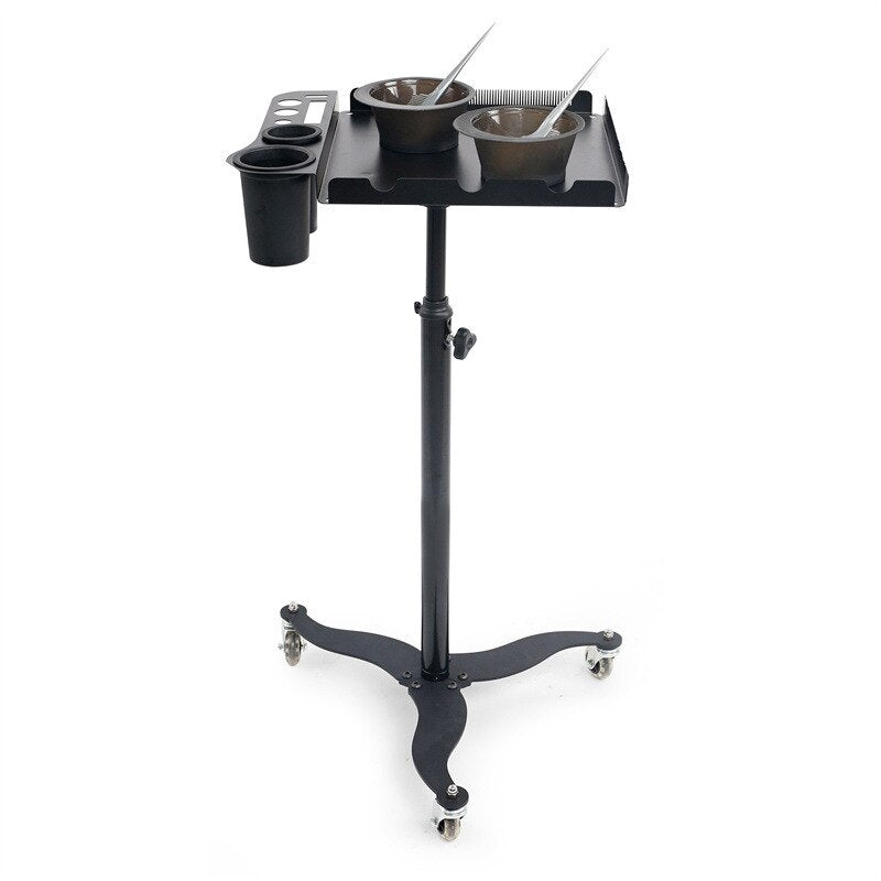 Stainless Steel Salon Hair Color Cart with High-Temperature Resistant Materials