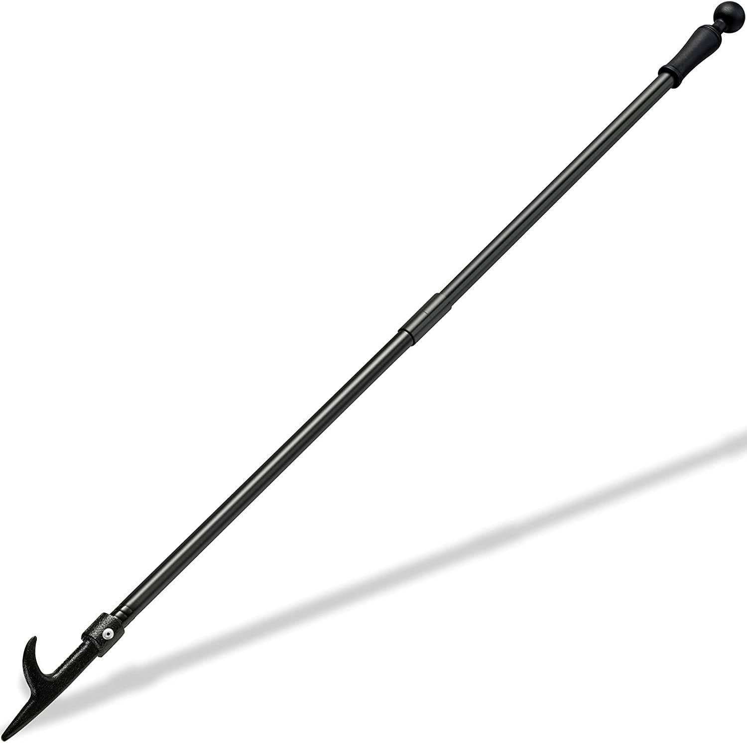 BsBsBest 46" Extra Long Fire Poker - Rust Resistant for Fireplace, Camping, Wood Stove