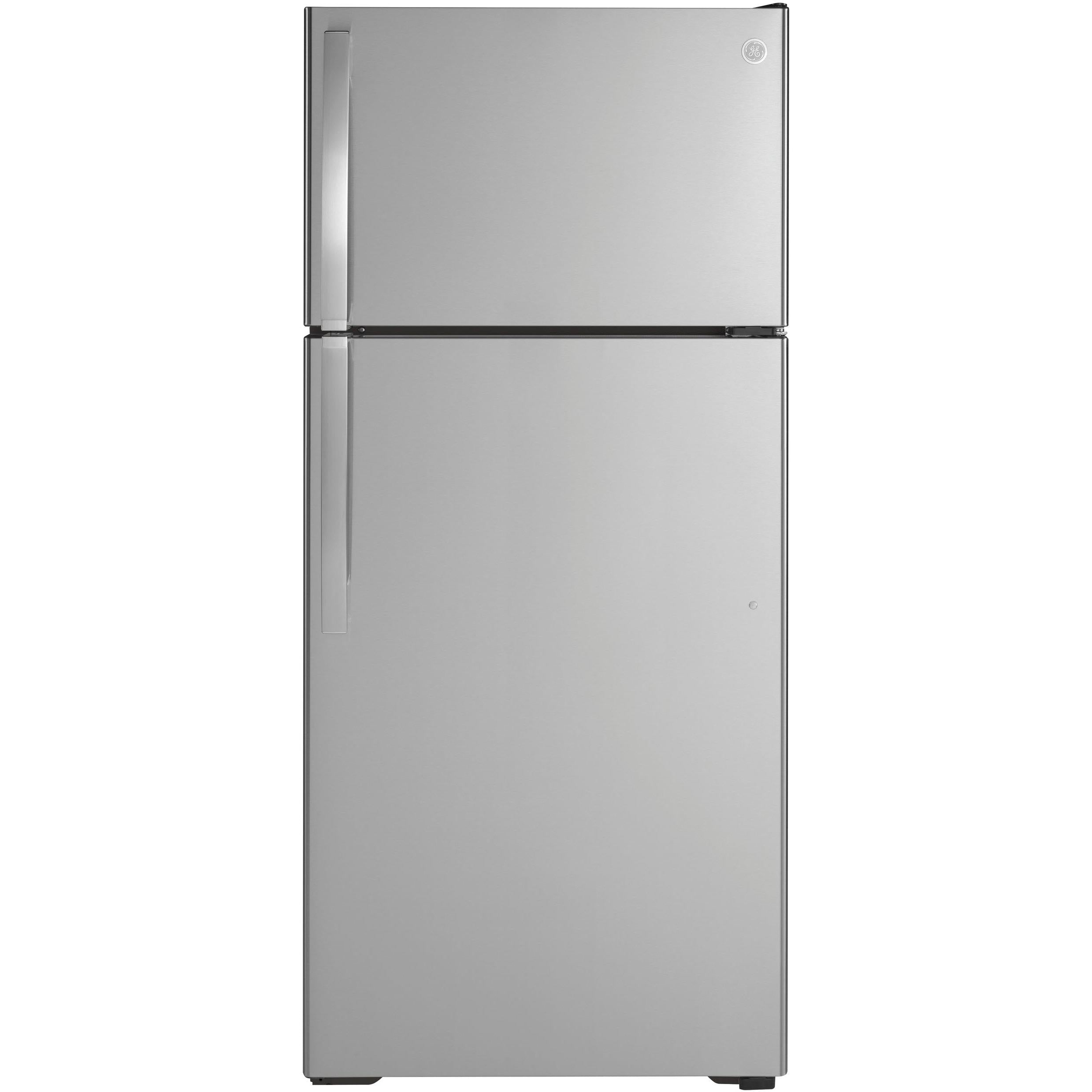 GE 28-inch Top Freezer Refrigerator with Internal Ice Maker | GIE17GSNRSS