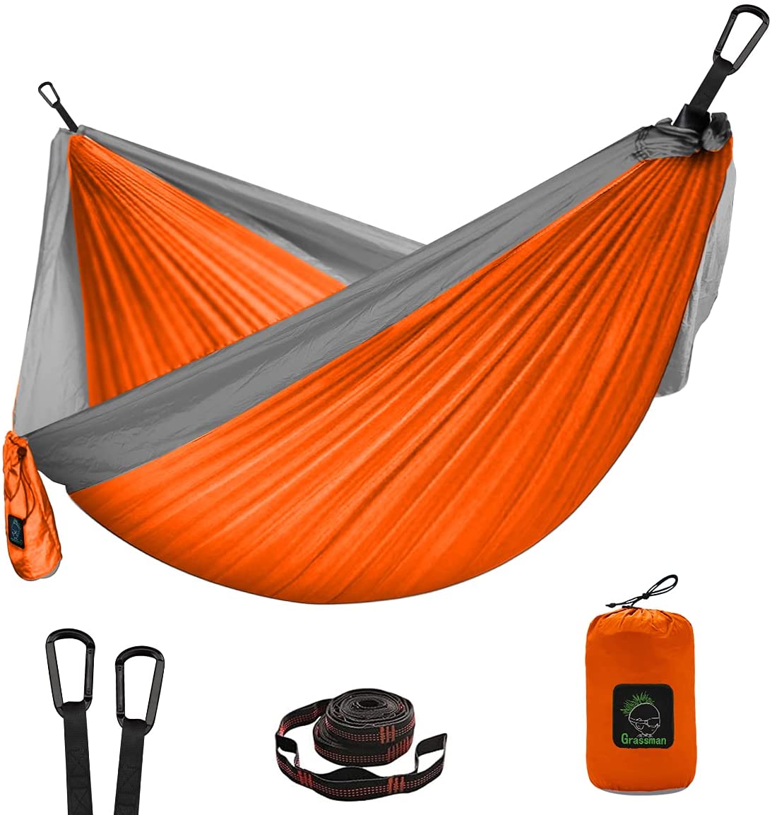 Grassman Lightweight Portable Hammock, Double & Single Use, Outdoor & Indoor