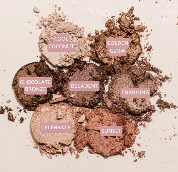 All-Natural, Talc-Free Eyeshadows with Rice Powder