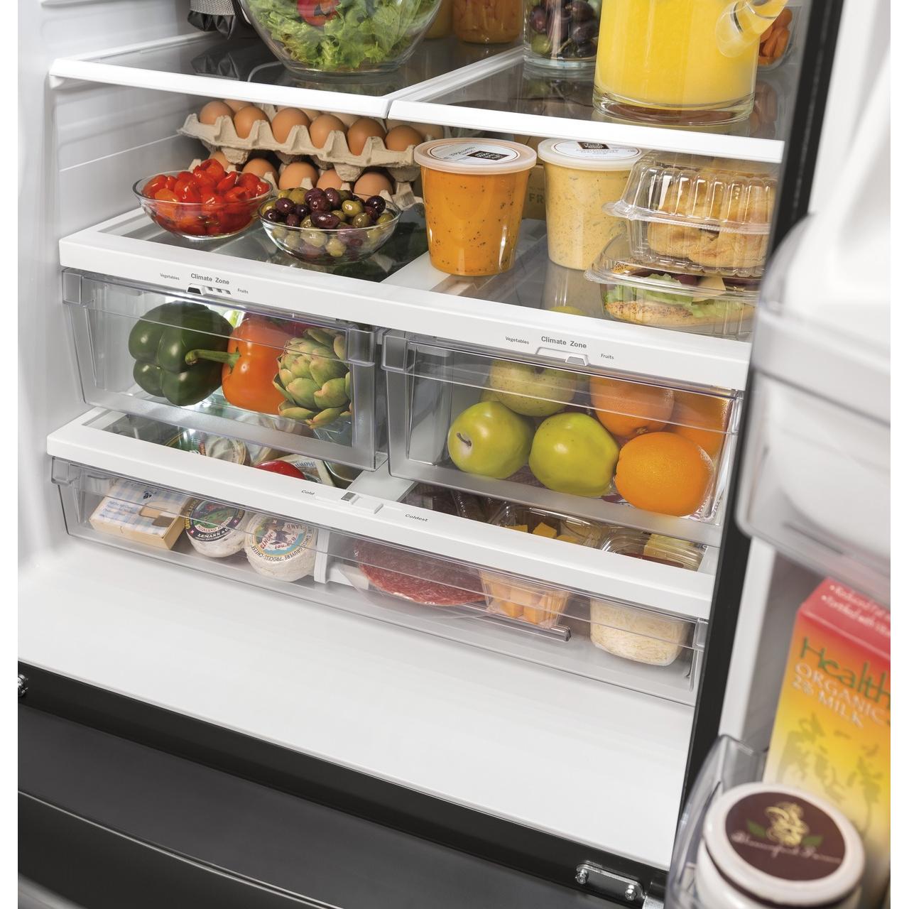 GE 30-inch French 3-Door Refrigerator with Interior Ice Maker