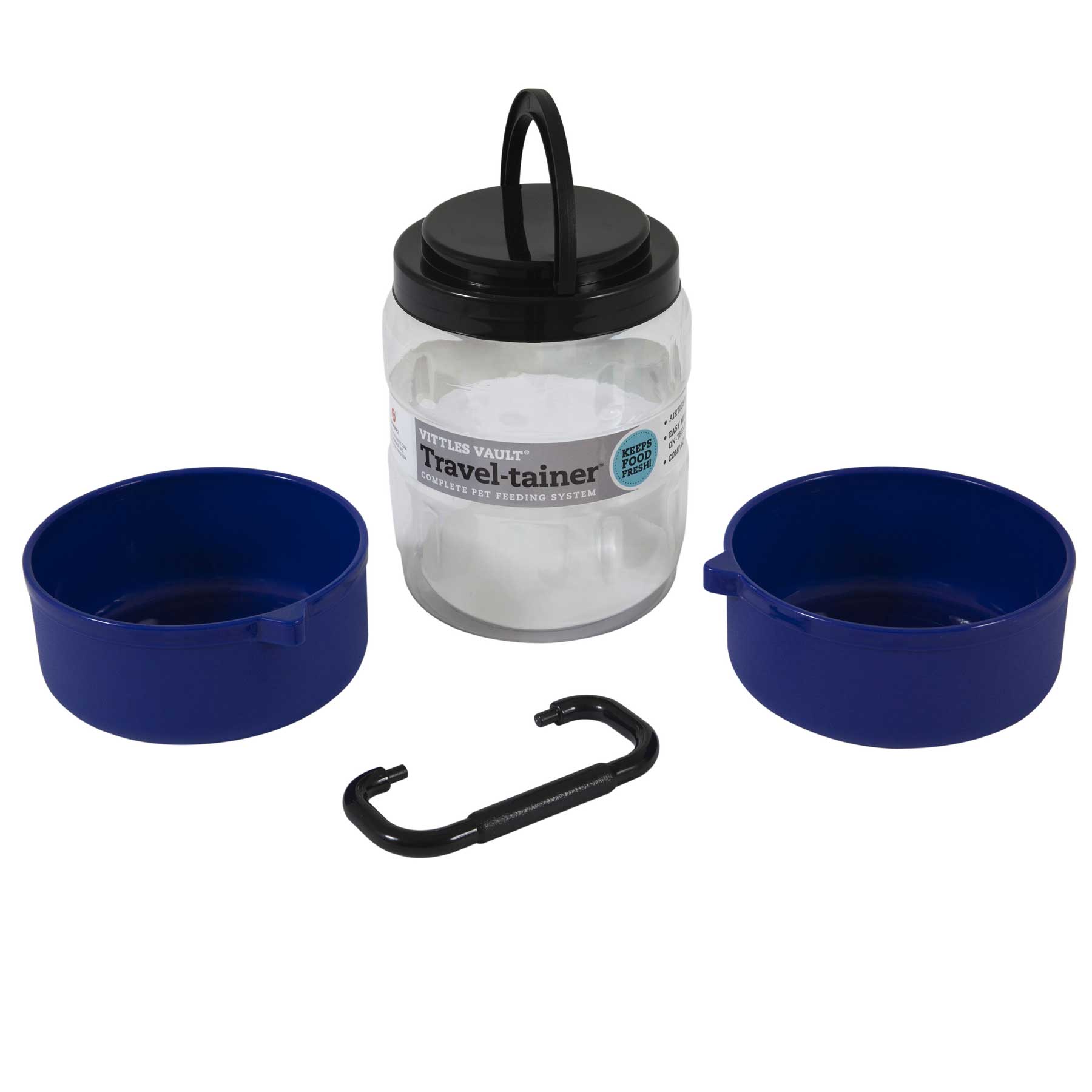 Vittles Vault™ Travel-Trainer: Portable Pet Food Storage & Feeding System for On-the-Go Pet Owners