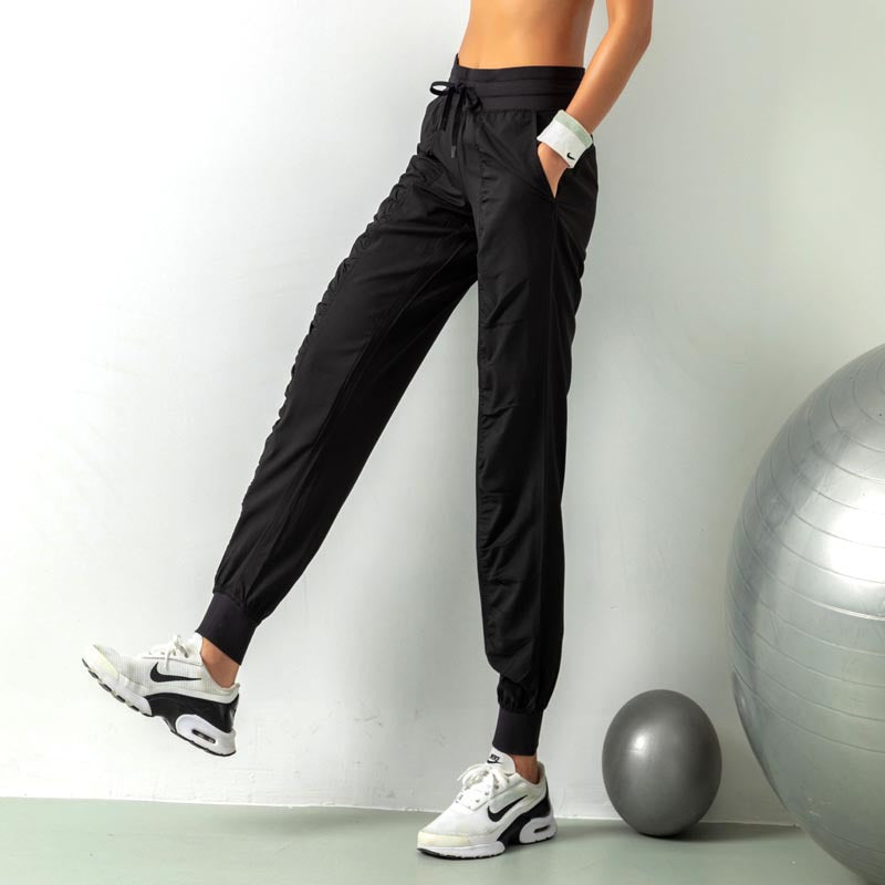 Women's High-Waist Drawstring Sports Pants