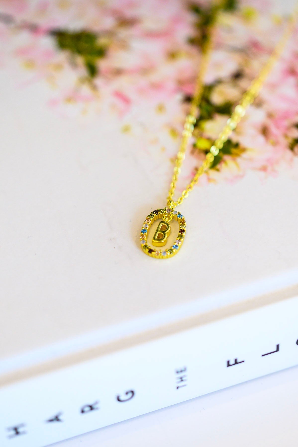 Personalized Mi Amor Gold Dipped Initial Necklace