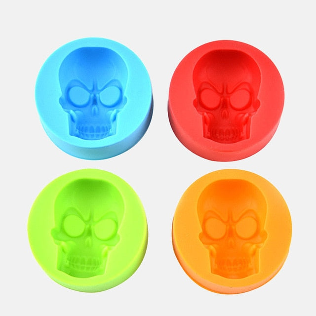 3D Skull Silicone Ice Cube Tray