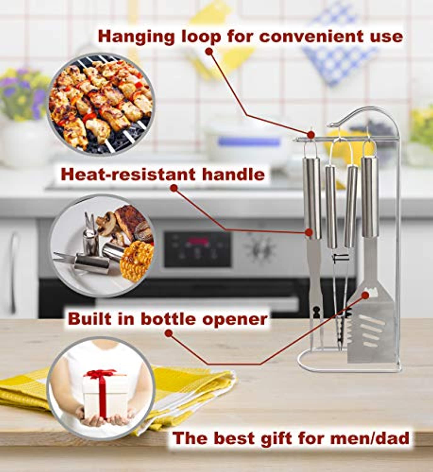 Ultimate 20-Piece Stainless Steel BBQ Tool Set with Aluminum Case
