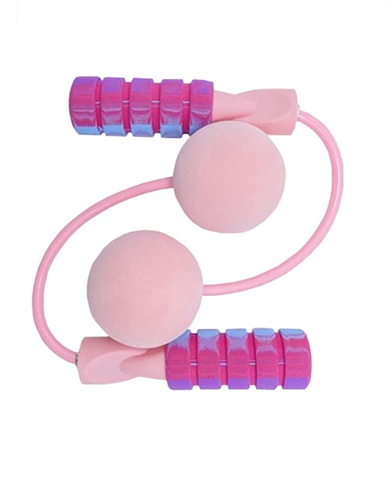 Dual-Use Weighted Jump Rope for Indoor Fitness