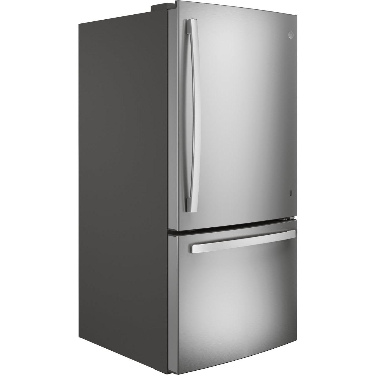GE 33-inch Bottom Freezer Refrigerator with Interior Ice Maker