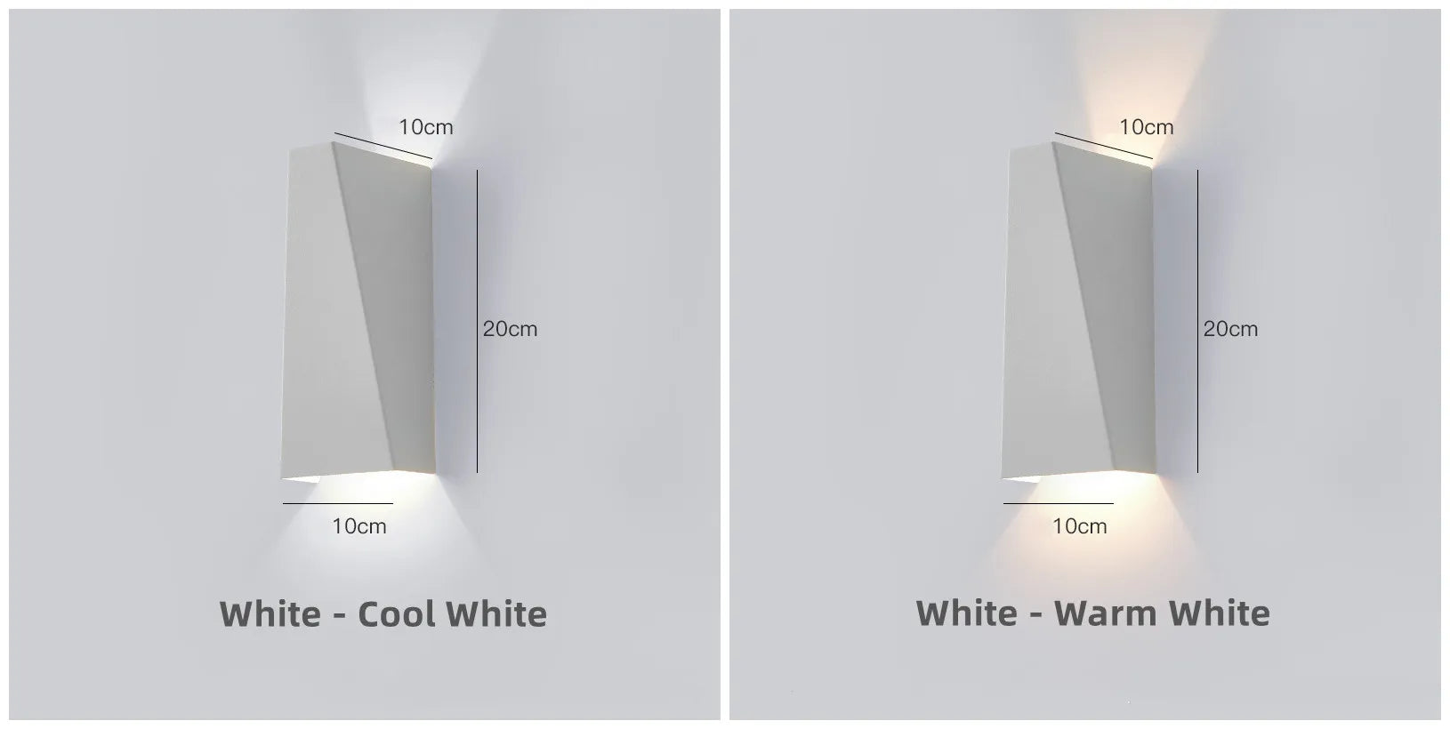 Modern LED Wall Lamp with Up and Down Lighting for Home and Hotel