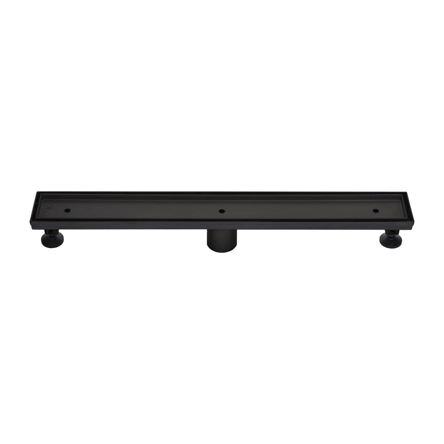 BAI 0513 Stainless Steel 24-inch Tile Insert Linear Shower Drain in Matte Black