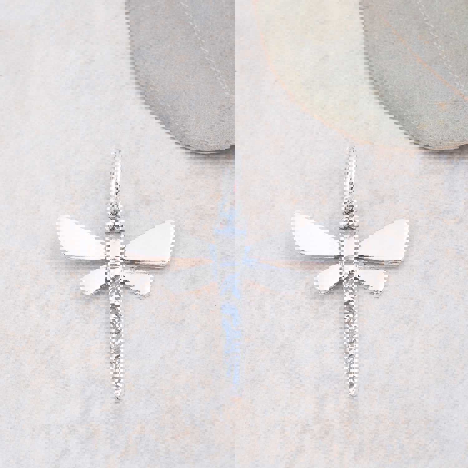 Sterling Silver Dragonfly Pendant - Symbol of Transformation