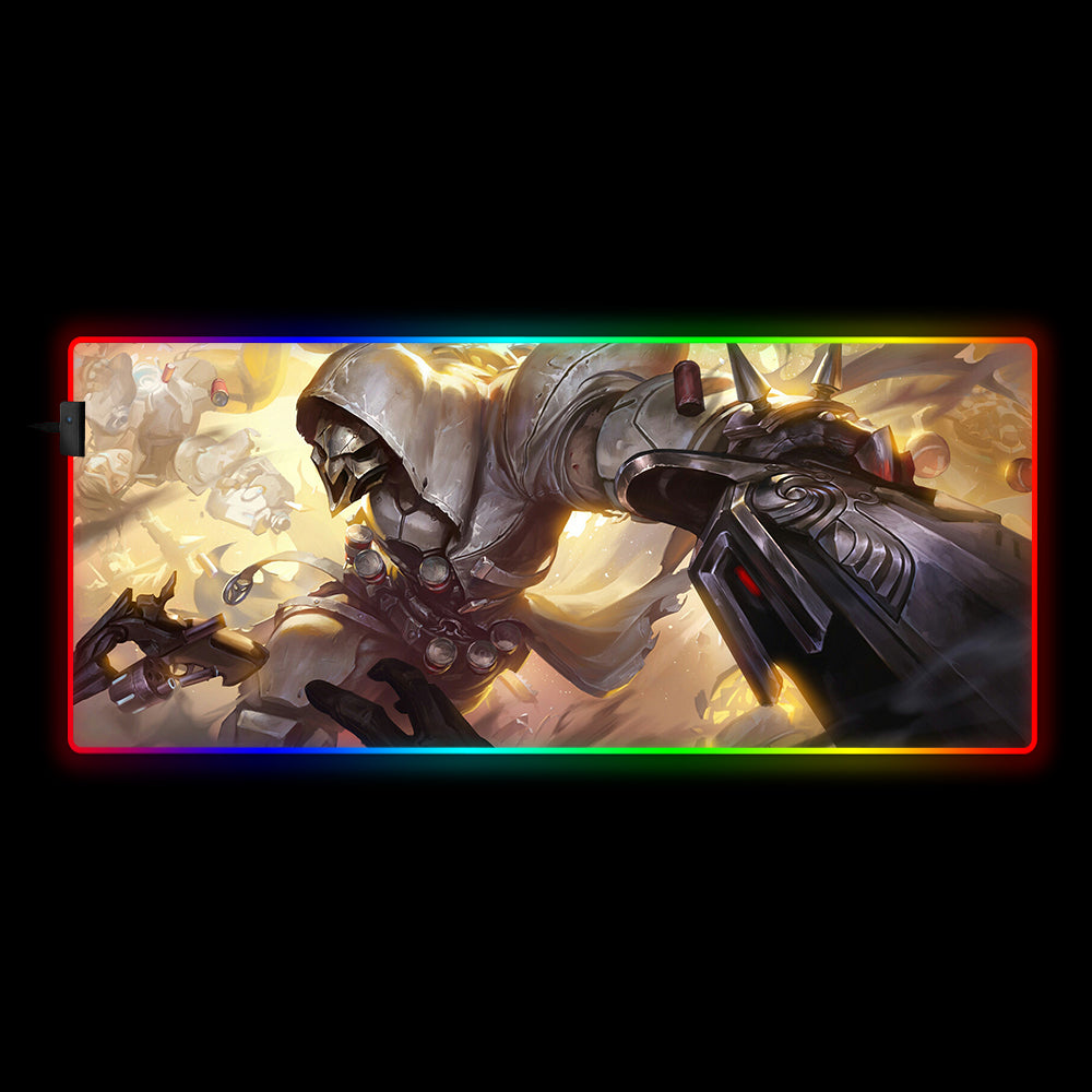 Overwatch Reaper RGB LED Gaming Mouse Pad - M-XXL Size