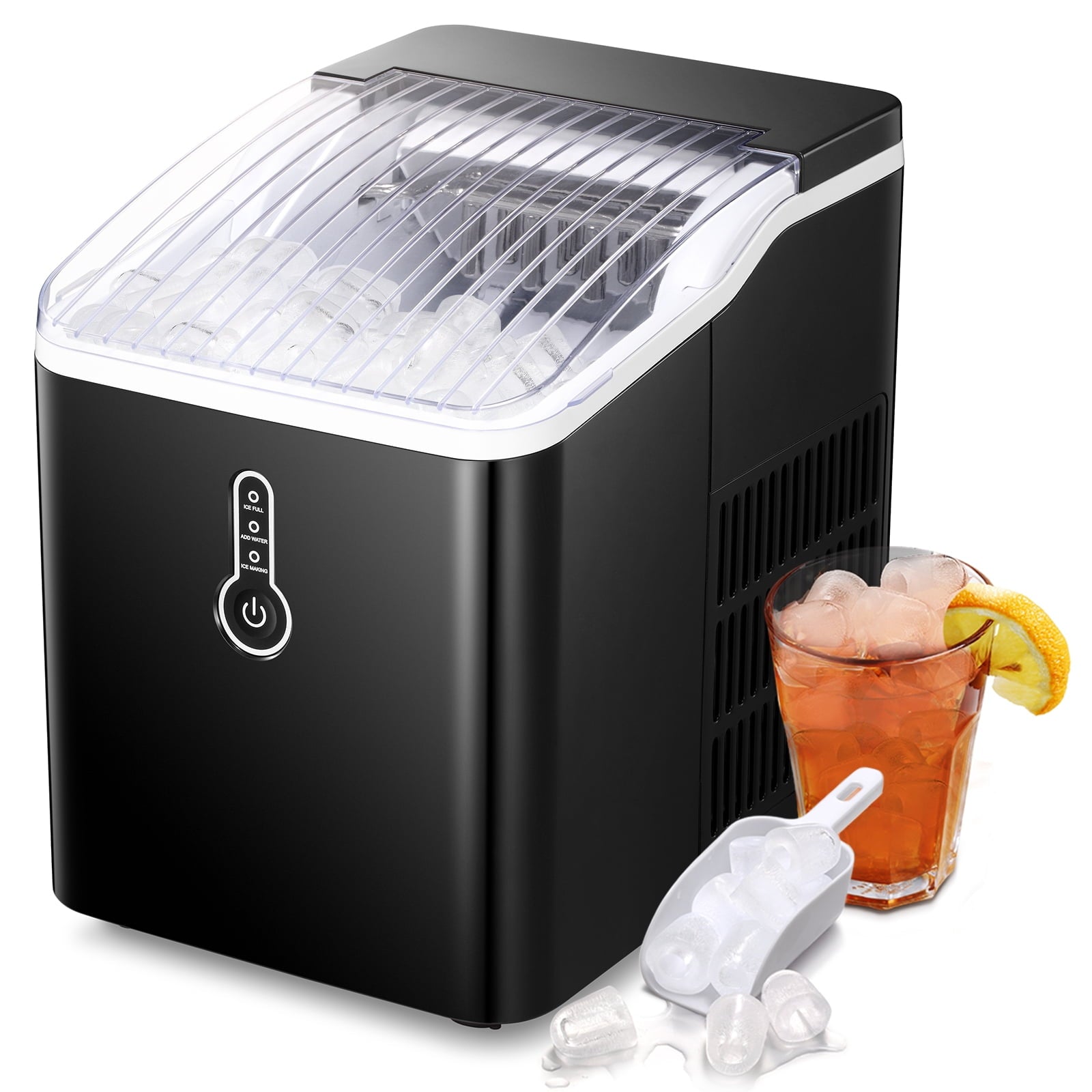 Auseo Portable Ice Maker, Compact Design for Home & Office