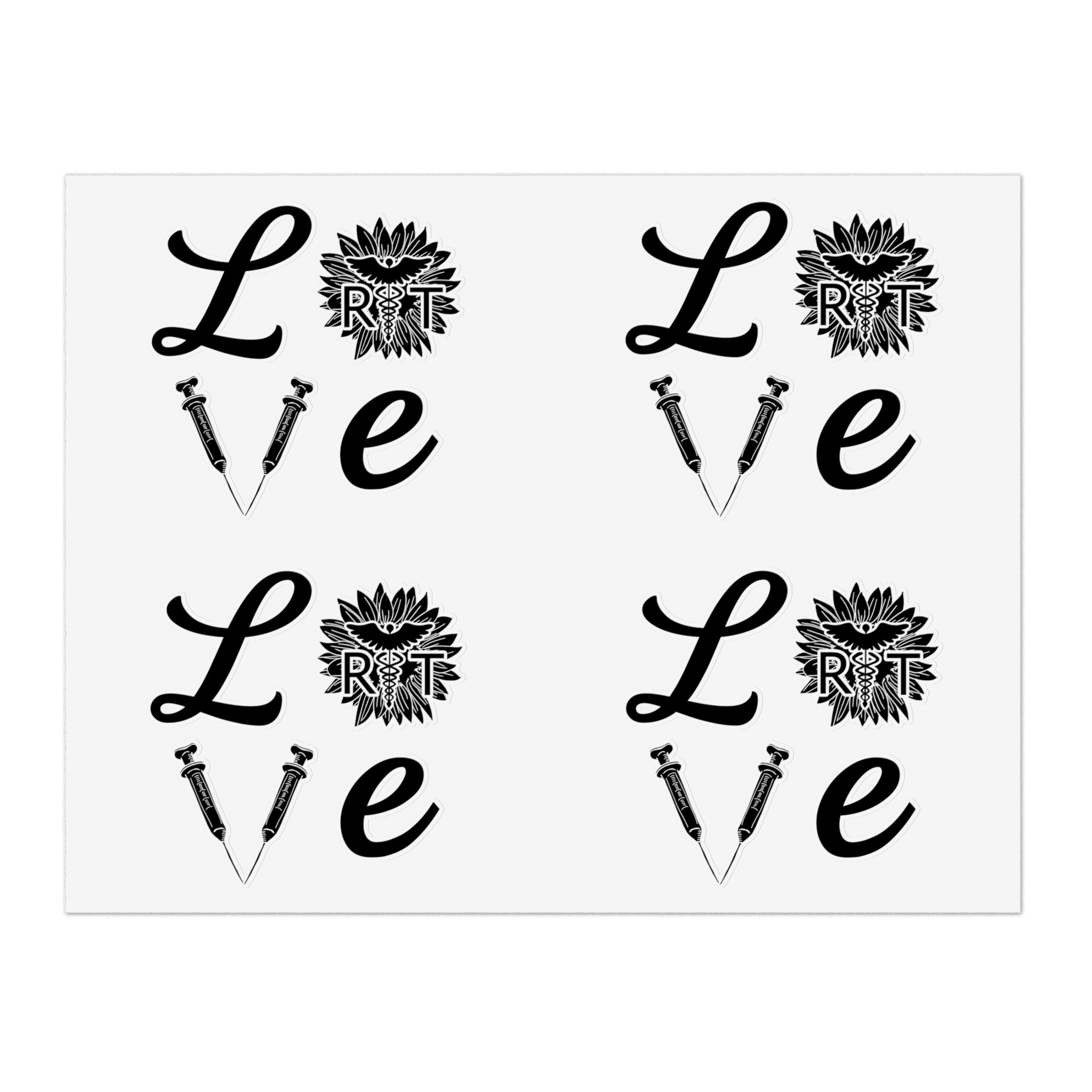 Inspirational Healthcare Warrior Sunflower Sticker Sheets