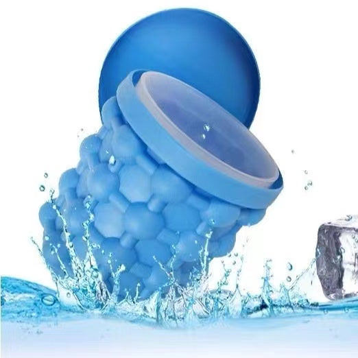 Double Chamber Ice Cube Maker with Airtight Lid