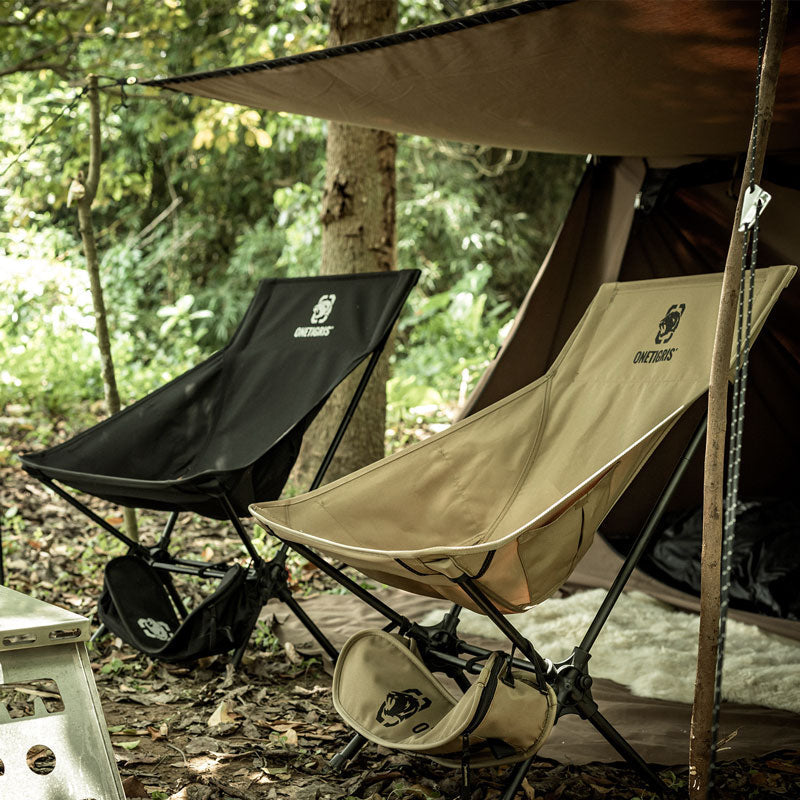Durable Aluminum Camping Chair with High Back Support